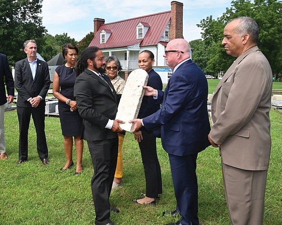 Dozens of headstones from a historic African-American cemetery in the nation’s capital that were used for erosion control along the ...