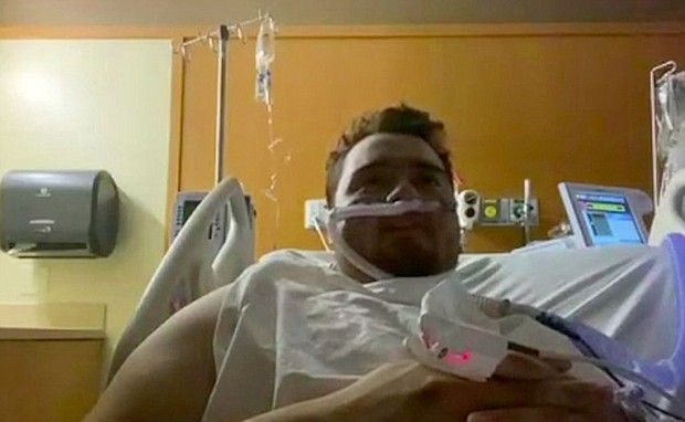 Doctors say the delta variant surge is sending younger patients to the hospital and most of them have not been vaccinated. Devan Eckersley is 22. He spoke with FOX5 from his hospital room.
Mandatory Credit:	KVVU