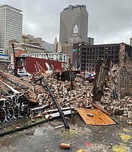 New Orleans' emergency preparedness campaign shares images of damage across the city following Hurricane Ida.
Mandatory Credit:	NOLA Ready