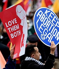 Abortion clinics in Texas asked the Supreme Court Monday to block a controversial law that bans abortions at six weeks. Abortion activists here demonstrate in front of the US Supreme Court in January 2020.
Mandatory Credit:	Olivier Douliery/AFP/Getty Images