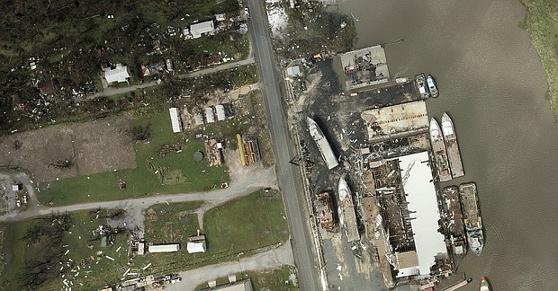 New images from NOAA is beginning to show the damage in the areas of Louisiana hardest hit by Hurricane Ida's.
Mandatory Credit:	NOAA
