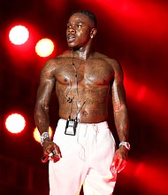 Rapper DaBaby meets with Black leaders from nine HIV organizations, to make amends, following disparaging comments he made about gay men and HIV during a performance at a Miami music festival in July.
Mandatory Credit:	Rich Fury/Getty Images