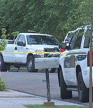 Police are investigating after an officer was injured on the scene of a shooting investigation in west Phoenix on Sept. 2.
Mandatory Credit:	KPHO/KTVK