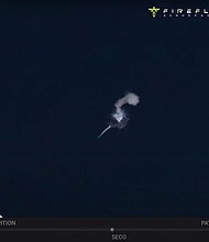 A 100-foot-tall rocket burst into flames mid-air after launching from California on Sept. 2, dashing the hopes of a Texas-based startup to put a rocket into Earth's orbit on its first-ever launch attempt.
Mandatory Credit:	Courtesy Tim Dodd/Everyday Astronaut