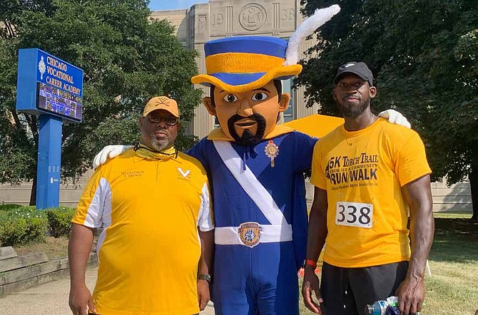 The CVS Alumni Association supported the Chicago Vocational High School’s Athletic Department with a 5K walk and run. Photos provided by Melanie Brown