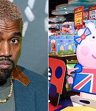 Kanye West and Peppa Pig both have new albums out.
Mandatory Credit:	Getty Images