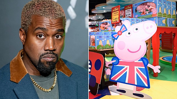 Kanye West and Peppa Pig both have new albums out.
Mandatory Credit:	Getty Images