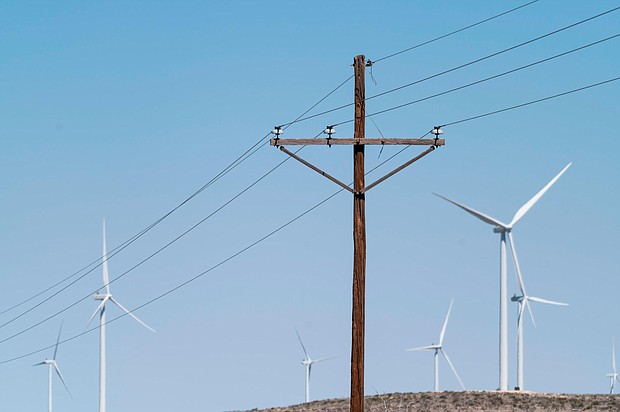 Lawmakers in the House released early details of a clean electricity program, which Democrats say would slash fossil fuel emissions by moving the US electric grid to 80% clean energy, and pictured here, wind turbines in Texas on April 10.
Mandatory Credit:	Bill Clark/CQ-Roll Call/Getty Images