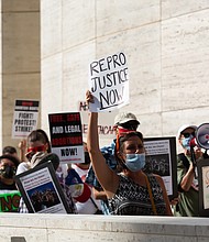 The Biden Justice Department is readying legal action to challenge the restrictive Texas abortion law. Protesters march against the abortion in Houston, Texas on September 5.
Mandatory Credit: Reginald Mathalone/NurPhoto/ZUMA Press