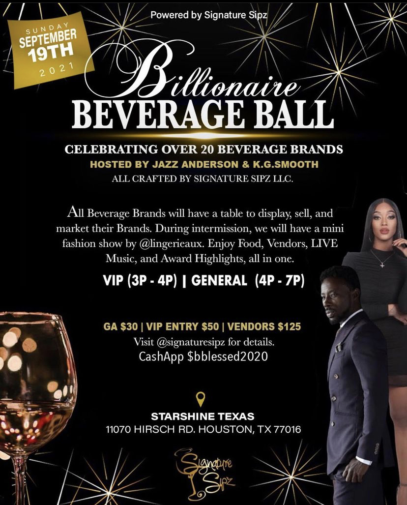 The Billionaire Beverage Ball Is Set To Take Over Houston This Weekend 