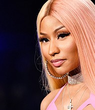On Monday, Nicki Minaj said that she won't get the Covid-19 vaccine. Minaj attends the 2017 MTV Video Music Awards on August 27, 2017 in Inglewood, California.
Mandatory Credit:	Frazer Harrison/Getty Images