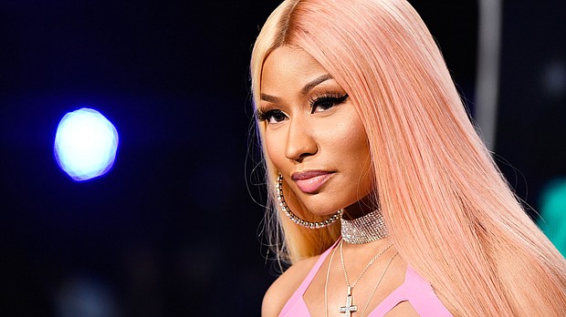 On Monday, Nicki Minaj said that she won't get the Covid-19 vaccine. Minaj attends the 2017 MTV Video Music Awards on August 27, 2017 in Inglewood, California.
Mandatory Credit:	Frazer Harrison/Getty Images