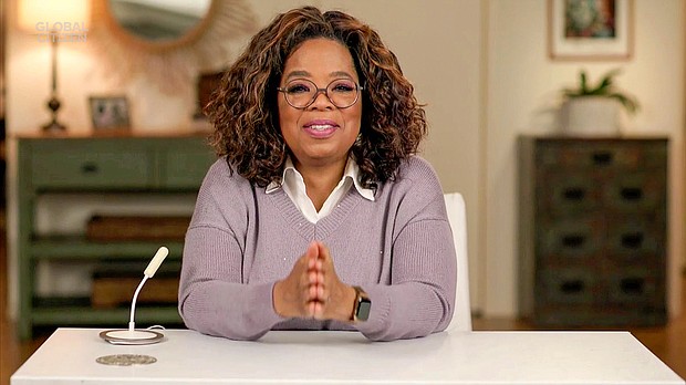 Oprah Winfrey shares her concerns about where we are as a country in an upcoming podcast.
Mandatory Credit:	Getty Images for Global Citizen