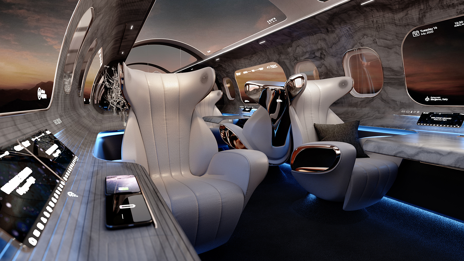 inside future airplanes