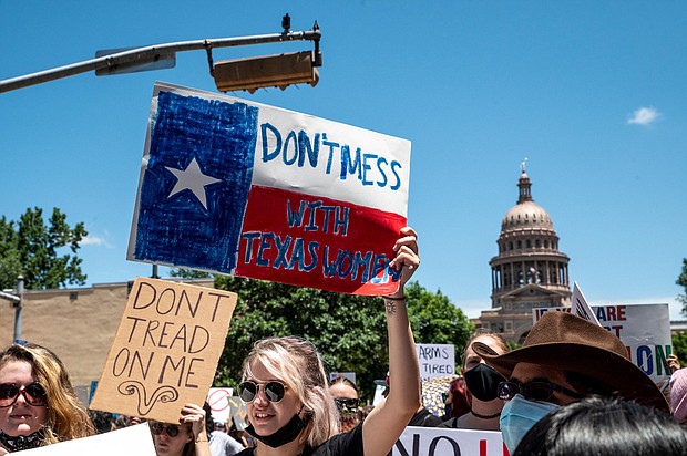 A San Antonio doctor who wrote a Washington Post op-ed claiming that he had violated Texas' six-week abortion ban now faces at least two lawsuits brought against him under the ban, and pictured, protesters on May 29, in Austin, Texas.
Mandatory Credit:	Sergio Flores/Getty Images