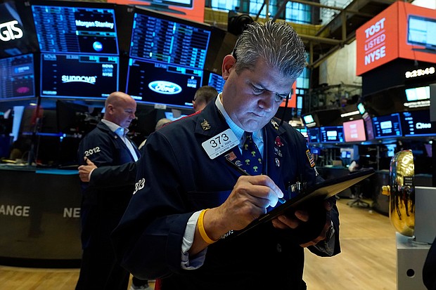 Trader John Panin works on the floor of the New York Stock Exchange, Wednesday, September 22.
Mandatory Credit:	Richard Drew/AP