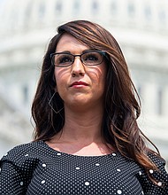 Colorado Rep. Lauren Boebert paid utility and rent bills with campaign funds, according to a new filing the Republican lawmaker made this week with the Federal Election Commission.
Mandatory Credit:	Tom Williams/CQ-Roll Call/Getty Images