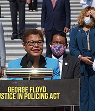 Rep. Karen Bass, a Democrat from California, is preparing to launch a 2022 campaign for mayor of Los Angeles.
Mandatory Credit:	Alex Wong/Getty Images