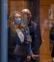 Theranos former lab director testified the company prioritized PR and funding over patient care. Theranos CEO Elizabeth Holmes is seen here at the United States Federal Courthouse in San Jose, California, on September 8.
Mandatory Credit:	Nic Coury/AP