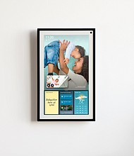 Amazon Echo Show 15 lets users manage their household needs from one central device.
Mandatory Credit:	Amazon