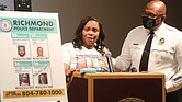Toni Jacobs, who created Missing Person Awareness, talks about her daughter, Keeshae Jacobs, who vanished Sept. 26, 2016. Ms. Jacobs and others, including Richmond Police Chief Gerald M. Smith, asked during a news conference on Monday for the public to report any information that may lead to finding the missing persons.