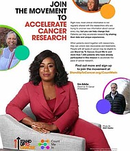 Emmy winner Uzo Aduba, Stand Up To Cancer and Count Me In join forces
for new PSA campaign to encourage cancer patients to share their voices. PRNewsfoto/Stand Up To Cancer