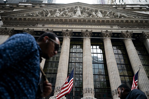 Wall Street is starting the week in the red, with the Dow and other major indexes sharply lower.