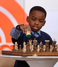 Tani Adewumi started playing chess seriously three years ago after his family moved to the US.
Mandatory Credit:	Nathan Congleton/NBC/Getty Images