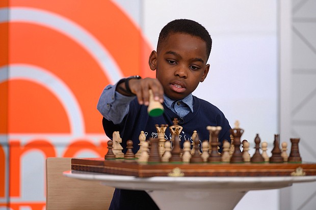 Tani Adewumi started playing chess seriously three years ago after his family moved to the US.
Mandatory Credit: Nathan Congleton/NBC/Getty Images
