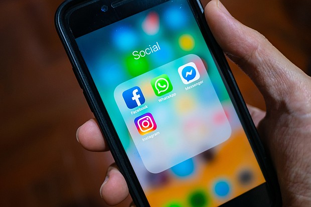 Facebook, Instagram and WhatsApp all suffered outages midday Monday, according to public statements from the three Facebook services.
Mandatory Credit: Wachiwit/Shutterstock