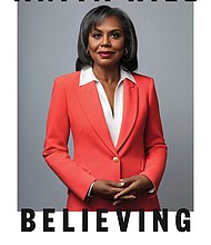 This cover image released by Viking shows Viking via AP “Believing: Our Thirty-Year Journey to End Gender Violence” by Anita Hill.