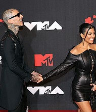 Kourtney Kardashian has confirmed her engagement to Travis Barker with a romantic post on Instagram.
Mandatory Credit:	Taylor Hill/FilmMagic/Getty Images