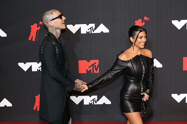 Kourtney Kardashian has confirmed her engagement to Travis Barker with a romantic post on Instagram.
Mandatory Credit: Taylor Hill/FilmMagic/Getty Images