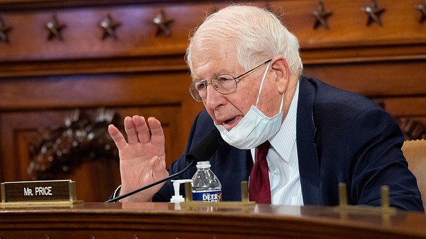 Democratic Rep. David Price of North Carolina announced on Monday that he will not seek reelection in 2022.. Price is shown here speaking during a House Appropriations Committee markup in 2020.
Mandatory Credit:	Caroline Brehman/CQ-Roll Call/Getty Images