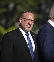 The Biden administration on Tuesday released a plan to address rising mental health concerns among students in schools across the country.
Mandatory Credit:	 Al Drago/Bloomberg/getty Images