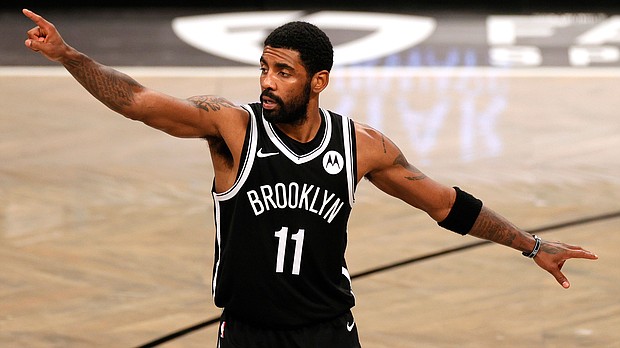 Brooklyn Nets guard Kyrie Irving says he doesn't intend on retiring.
Mandatory Credit:	Sarah Stier/Getty Images