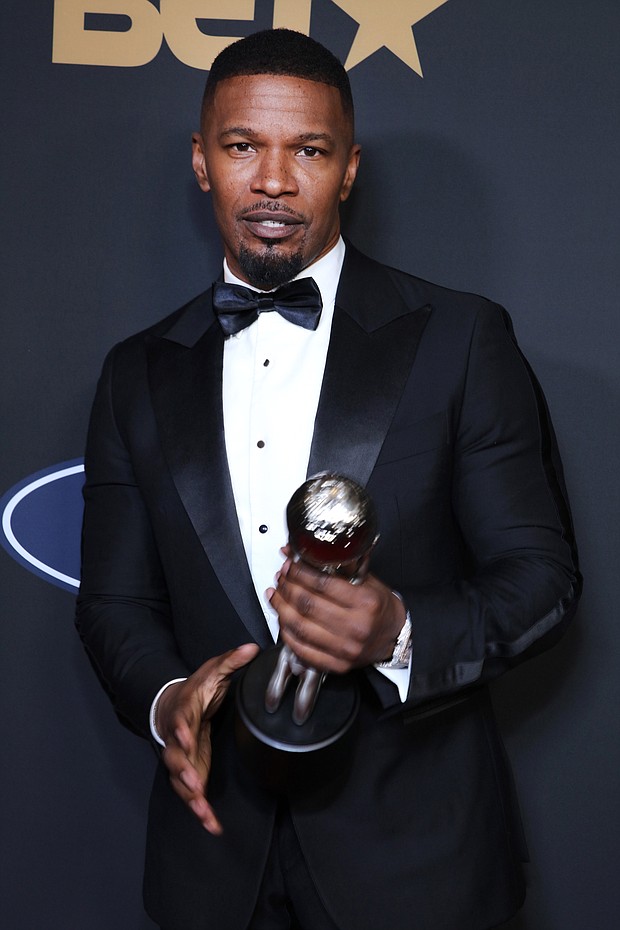 Jamie Fox, seen here in February 2020, says there's a "whole lot of love" in his family and he just doesn't need the "pressure" of being married.
Mandatory Credit: Robin L Marshall/Getty Images/BET