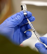 The White House on Wednesday unveiled its plans to roll out Covid-19 vaccines for children ages 5 to 11, pending US Food and Drug Administration authorization. A healthcare worker is shown here filling a syringe with the Pfizer COVID-19 vaccine at Jackson Memorial Hospital Tuesday, Oct. 5, 2021, in Miami.
Mandatory Credit:	Lynne Sladky/AP
