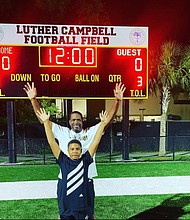 Luther "Uncle Luke" Campbell Pictured With Son Blake