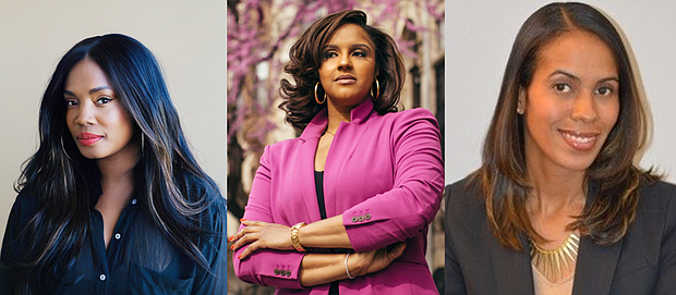 (L-R) ASCAP 2021 Women Behind The Music honorees Phylicia Fant, Jamila Thomas and Alicia Ferriabough Taylor