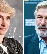 The crew was filming last Thursday at Bonanza Creek Ranch, a Western movie set outside Santa Fe, New Mexico. In the film Baldwin plays a grizzled outlaw on the run from authorities with his 13-year-old grandson.
Mandatory Credit:	Getty Images