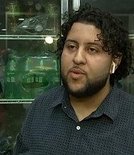 Mohamed Abdulla discusses an incident at a Brooklyn, NY deli in which cops say a man threw a molotov cocktail through the deli's window on October 31.
Mandatory Credit:	WABC