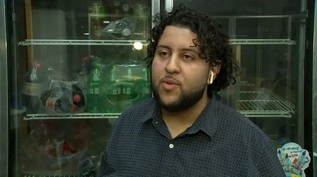 Mohamed Abdulla discusses an incident at a Brooklyn, NY deli in which cops say a man threw a molotov cocktail through the deli's window on October 31.
Mandatory Credit:	WABC
