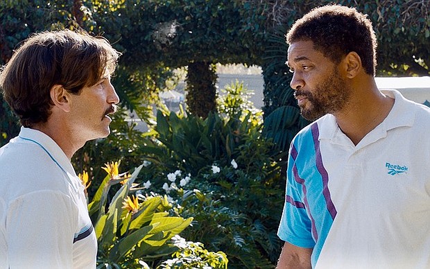 JON BERNTHAL and WILL SMITH in KING RICHARD