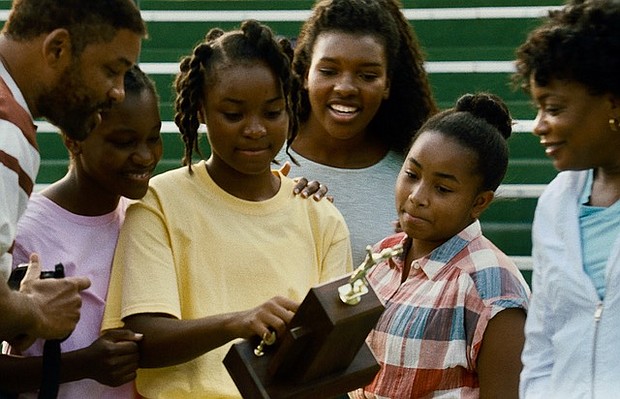WILL SMITH, DEMI SINGLETON, SANIYYA SIDNEY, MIKAYLA BARTHOLOMEW, LAYLA CRAWFORD and AUNJANUE ELLIS in KING RICHARD