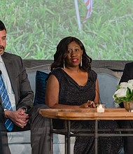Paul Castro, Theresa Seck, and Chuck Cook