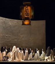Houston Grand Opera presents Poulenc’s Dialogues of the Carmelites with four performances from January 14 through January 22 at the Wortham Center. Photo credit: Scott Suchman