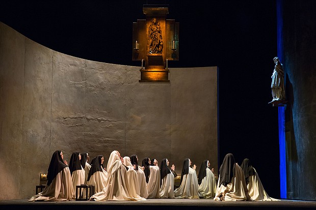 Houston Grand Opera presents Poulenc’s Dialogues of the Carmelites with four performances from January 14 through January 22 at the Wortham Center. Photo credit: Scott Suchman