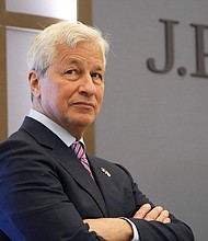 Hong Kong leader Carrie Lam said Tuesday that JPMorgan CEO Jamie Dimon had been granted a government exemption from self-isolation measures. Dimon is shown here during the inauguration of the new French headquarters of US' JP Morgan bank on June 29, 2021 in Paris.
Mandatory Credit:	Michel Euler/Pool/AFP/Getty Images
Dateline: