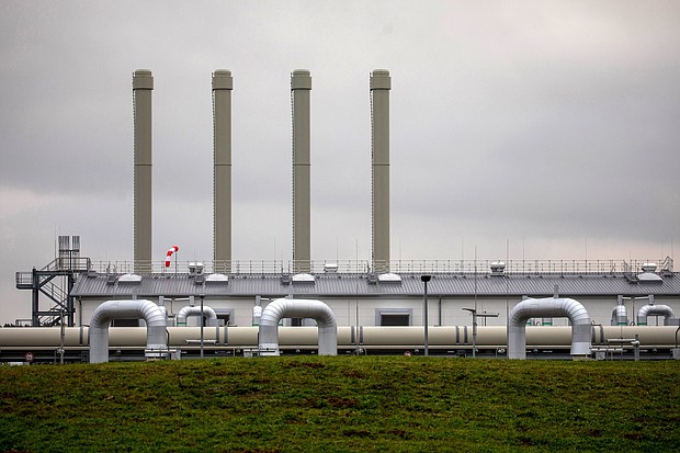 The Nord Stream 2 gas receiving station in Lubmin, Germany, on Friday, November 12.
Mandatory Credit:	Krisztian Bocsi/Bloomberg/Getty Images